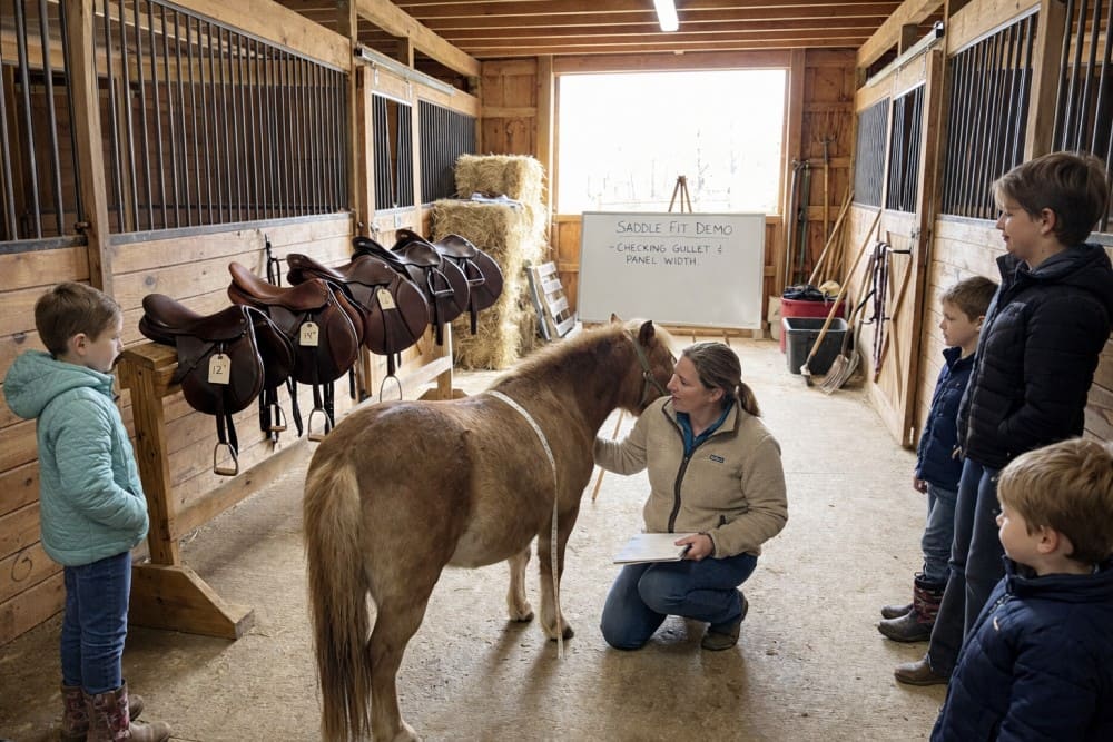 Choisir taille selle enfant mesure