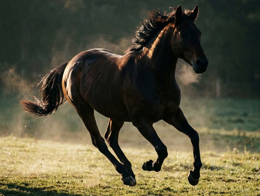 Vitesse cheval au galop
