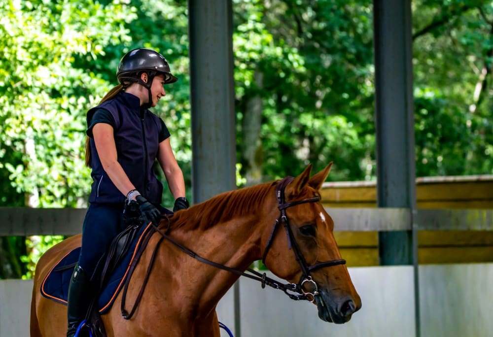 Femme passant l'examen TEP BPJEPS équitation