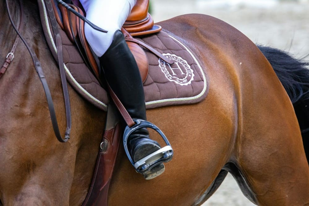 Tapis de selle pour l'obstacle
